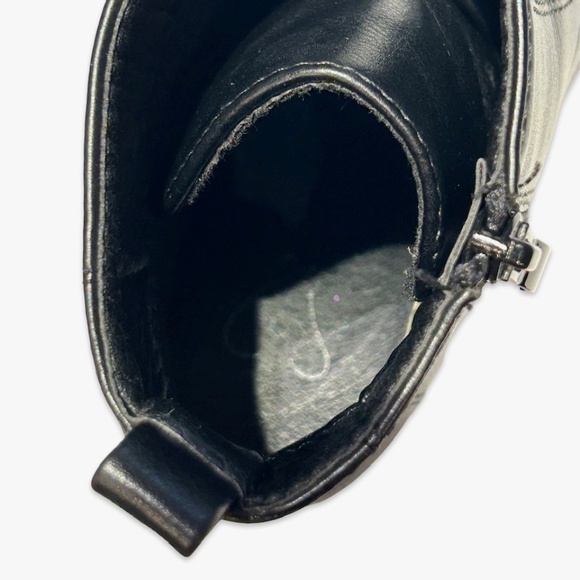 Windsor Women's Black Heeled Zipper Secured Mid Heel Boots Size 6 1/2 - Picture 9 of 12